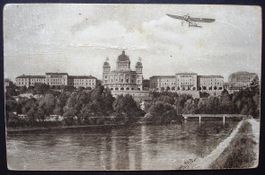 BERN Parlamentsgebäude - Flugzeug