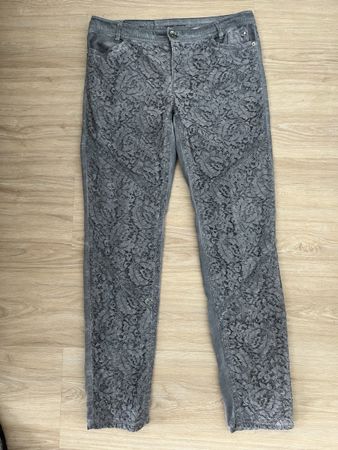 Marc Cain Jeans N3, Grau/Blau mit Used Look-Effekt