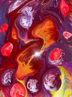 "INFERNO COSMICO" - Quadro Astratto30x40 cm