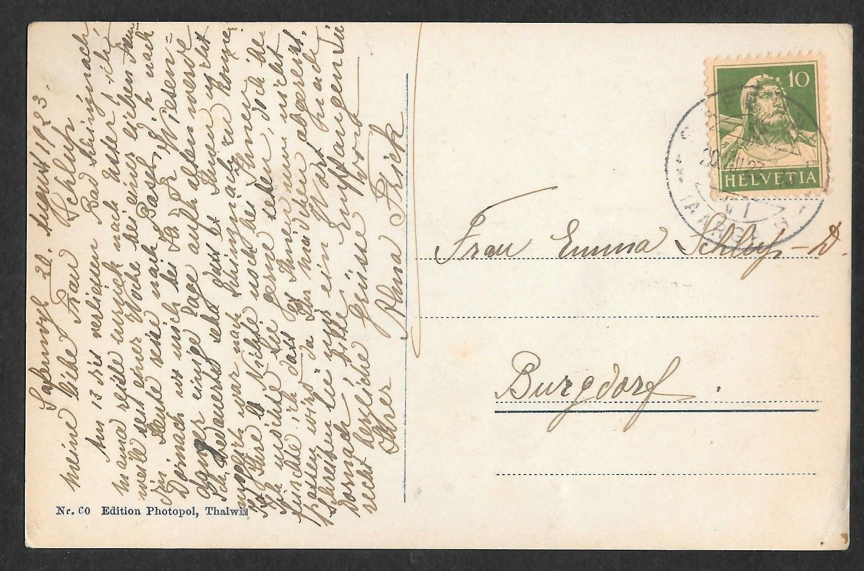Cartoline postali: Safenwil Teilansicht mit Kirche – Usato da Olten venduto da clotaldi 1