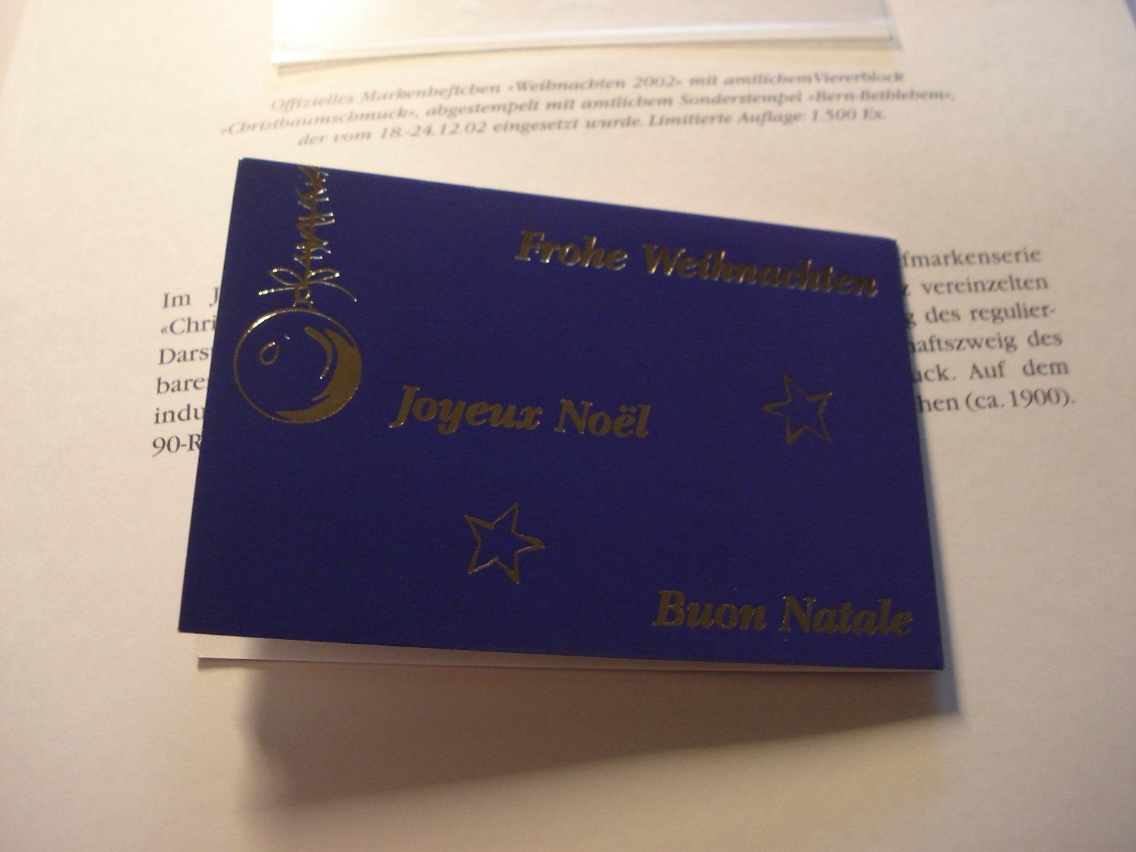 Alle Briefmarken: Markenbüchlein Weihnachten 2002 – Gebraucht aus Niederwil AG von morostahu 2