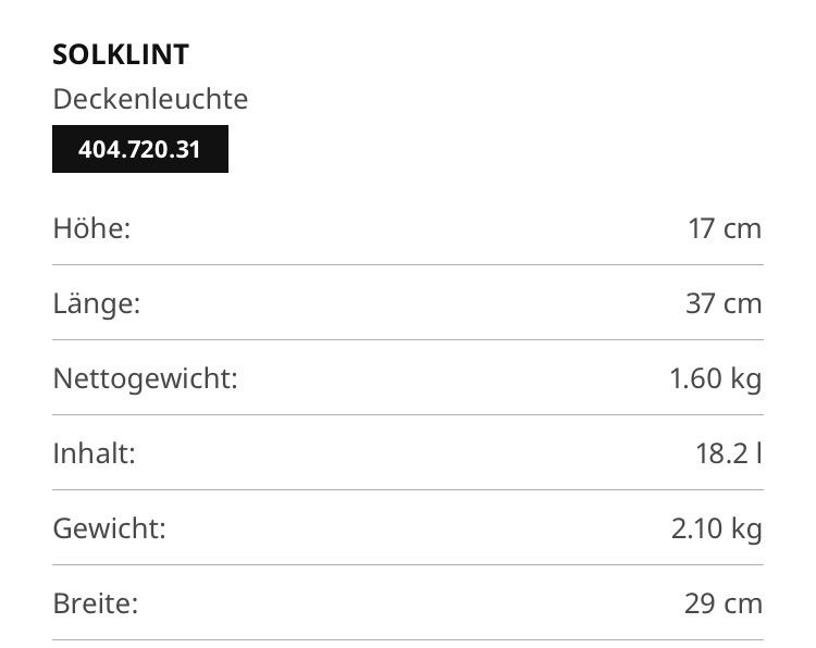 Ikea Kronleuchter & Deckenlampen: Deckenleuchte IKEA SOLKLINT – Gebraucht aus Winterthur von Patipippilotta7 7