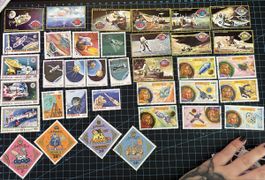 Briefmarken Weltall/ Cosmonauten