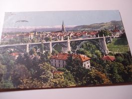 Karte Bern, 1910, farbig, gelaufen