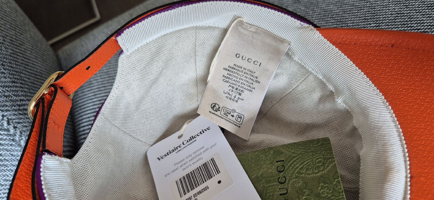 Gucci Copricapi, berretti & cappellini: Gucci Leder-Cap – Nuovo e nell'imballaggio originale da Herznach venduto da DieMartin 4