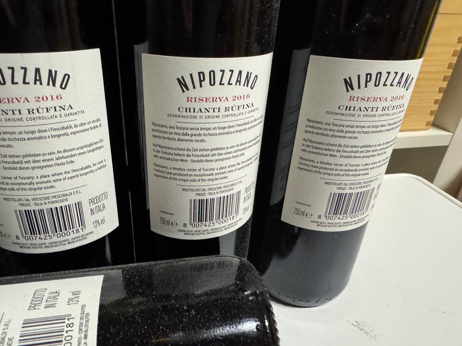 Wein: 7 FLASCHEN CHIANTI RISERVA 2016 DOCG NIPOZZANO FRESCOBALDI – Neu (gemäss Beschreibung) aus Bern von vb5bv 3