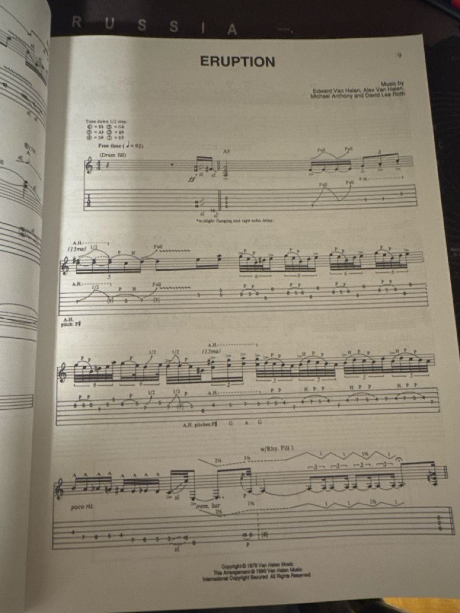 Libri: Van Halen I & II Guitar Tab Book – Usato da Pfaffhausen venduto da mavital 2