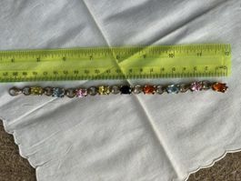 Armband Silber mit Glassteinen