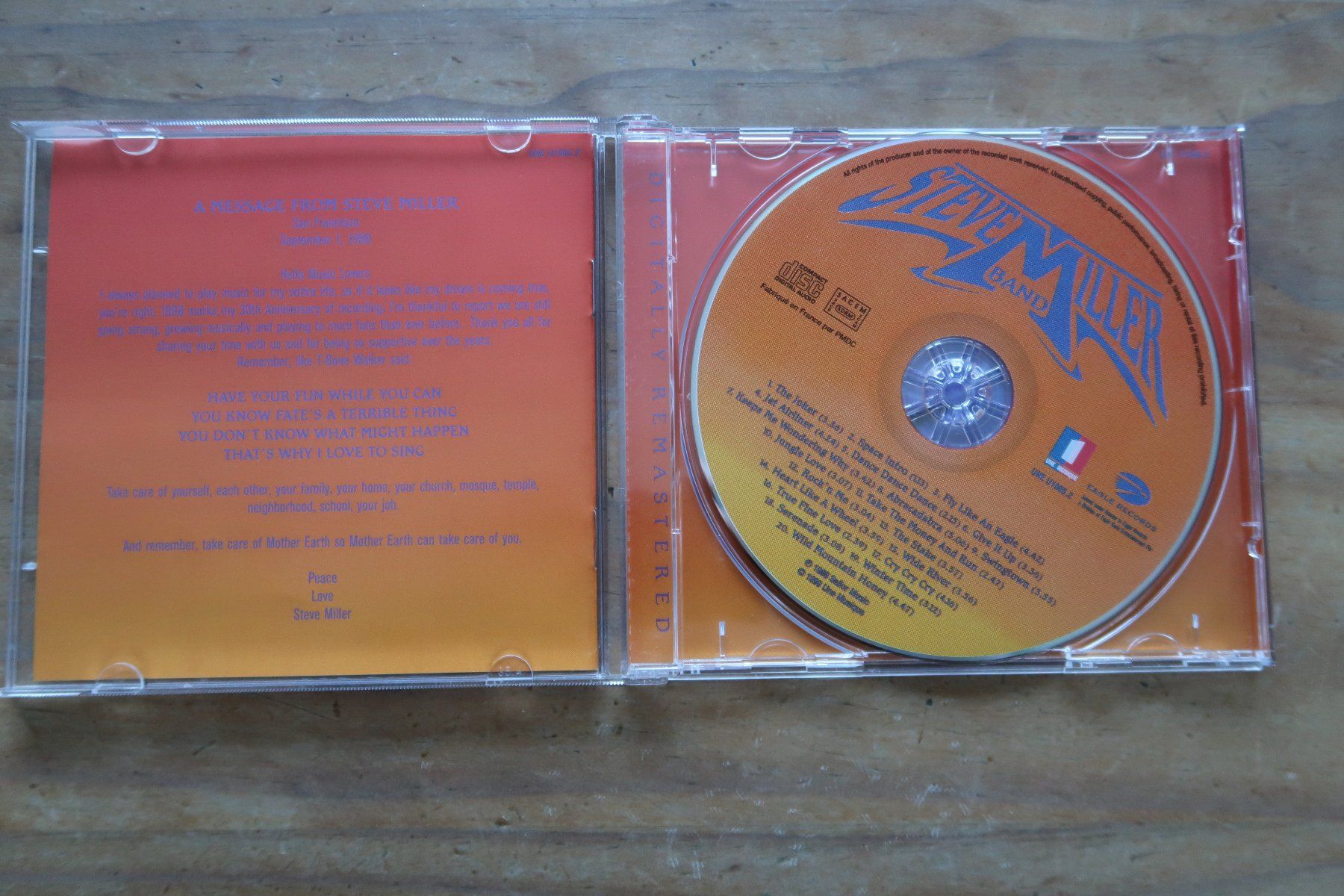 CDs: STEVE MILLER BAND - GREATEST HITS - CD – Gebraucht aus Basel von Patiscat 4
