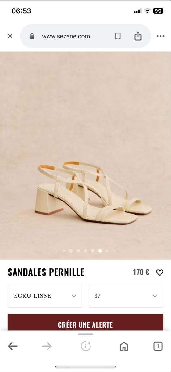Sezane Scarpe da donna: Sandales cuir écru Sézane – Nuovo (secondo la descrizione) da Clarens venduto da ale_yc7t 2