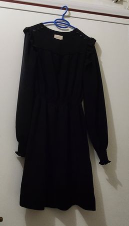 Robe Sézane noire manches longues taille 36