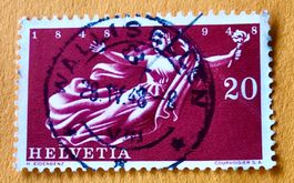 Nr.283 Helvetia mit Stempel  100 Jahre Schweizerischer 