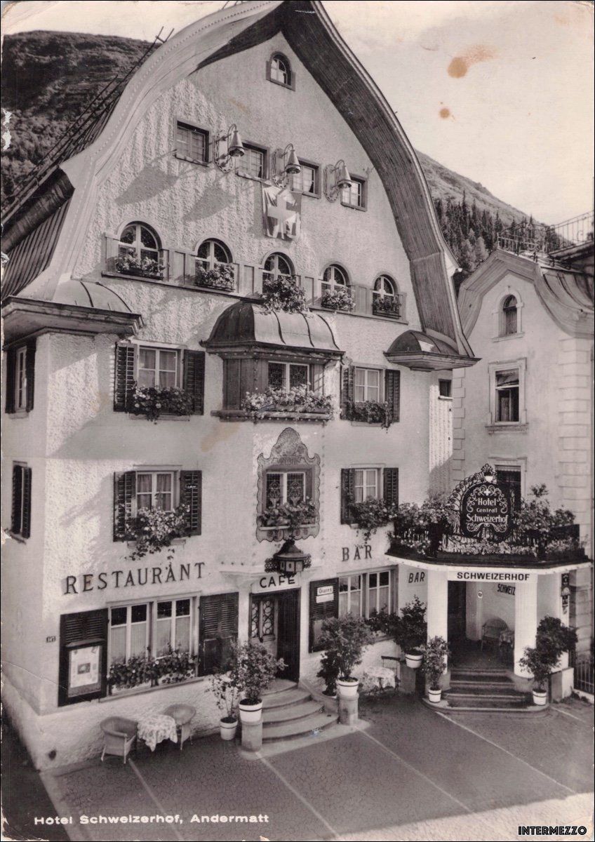 Cartes postales: Andermatt UR // Hotel Schweizerhof 1951 – D'occasion à Basel par intermezzo12
