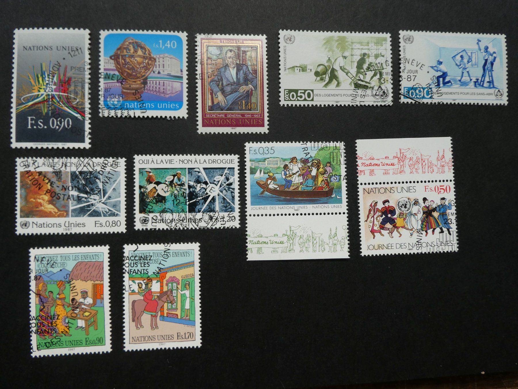 Tutti i francobolli: UNO Genf 1987 ET – Usato da Sissach venduto da eriluz
