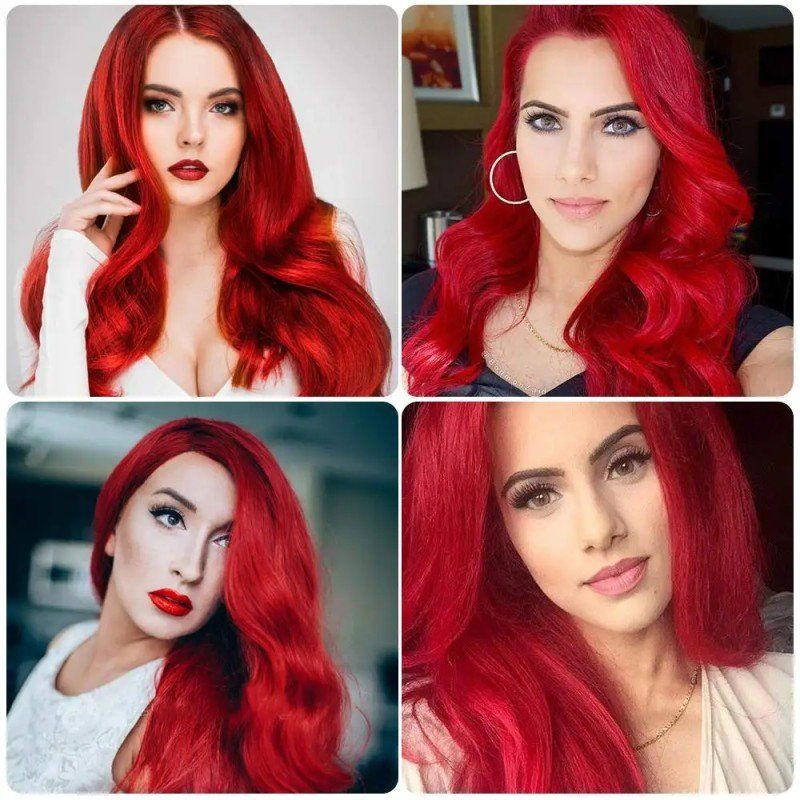 Tinte: Rot Temporäre Haarfarbe 120g Wachs Styling Coseplay – Nuovo e nell'imballaggio originale da Hundwil venduto da tec_mm27 4