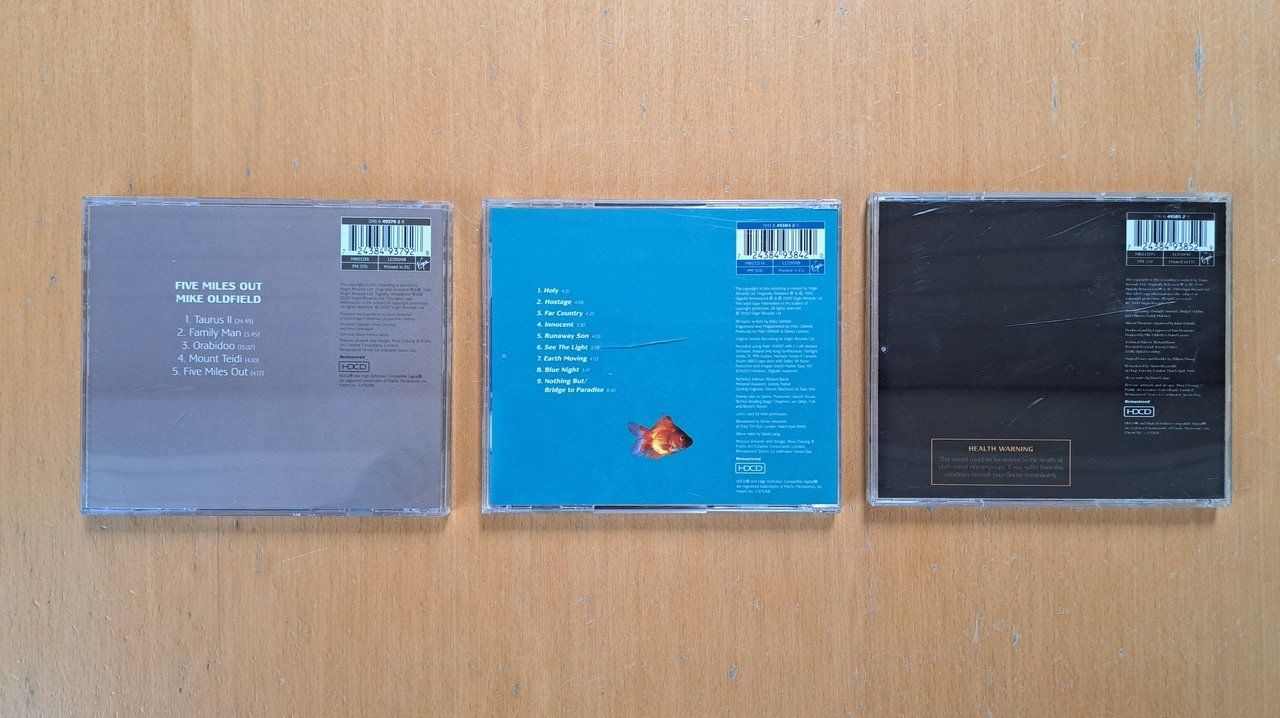 CD: Mike Oldfield 3 x HDCD – Usato da Oftringen venduto da Larissali 1
