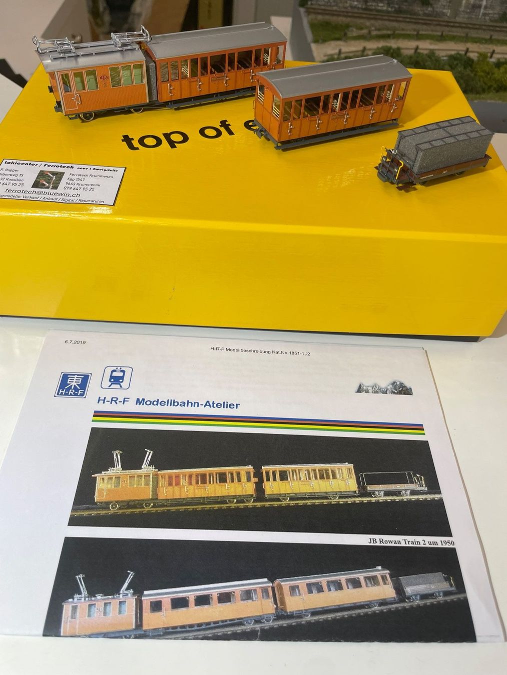 HRF Modelleisenbahnen: HRF, Jungfraubahn 1950 – Neu und originalverpackt aus Krummenau von ferrotech 8