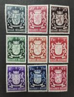 Belgien 1945, Wappen der Provinzen, Satz ungestempelt