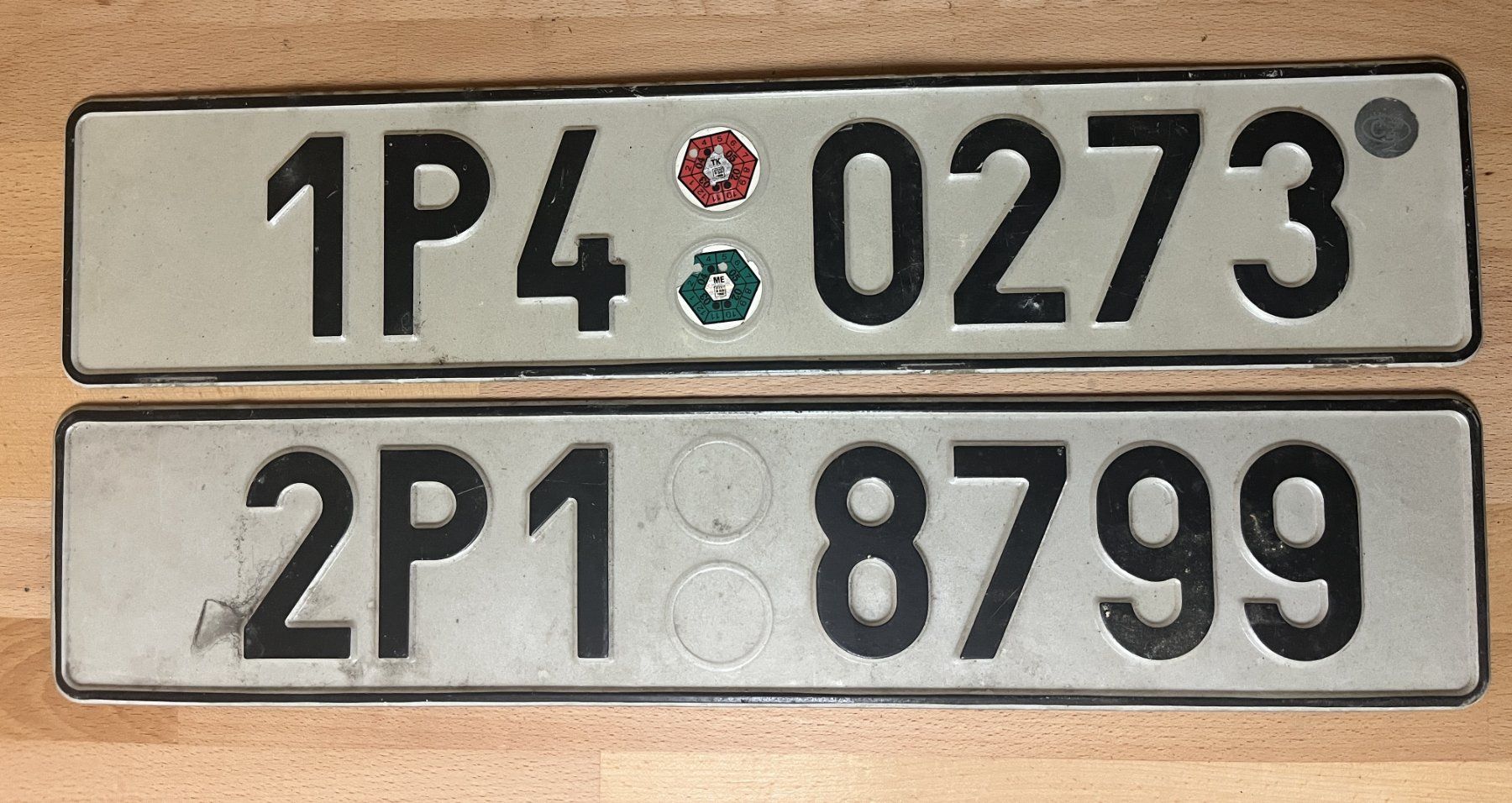 Ecriteaux: 2 Autonummern CZ – D'occasion à Eggiwil par Harleyman54