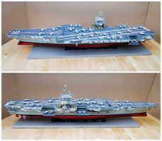 Tamya 1/350 USS Enterprise, gebaut, 1Meter lang +Beleuchtung