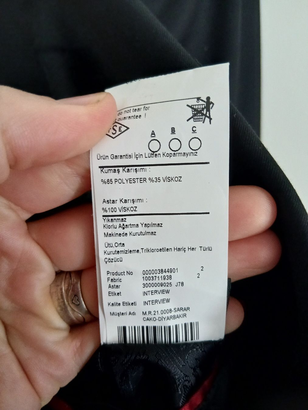 Giacche: Interview Sarar Black Men Jacket Size 52 – Nuovo (secondo la descrizione) da Wil SG venduto da tre_g2l7 6