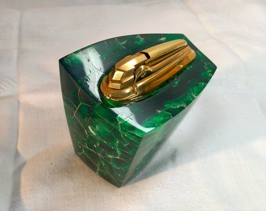 Feuerzeuge: Briquet de table Vintage, années 60 – Gebraucht aus Ponts-de-Martel von Henri-Louis 4