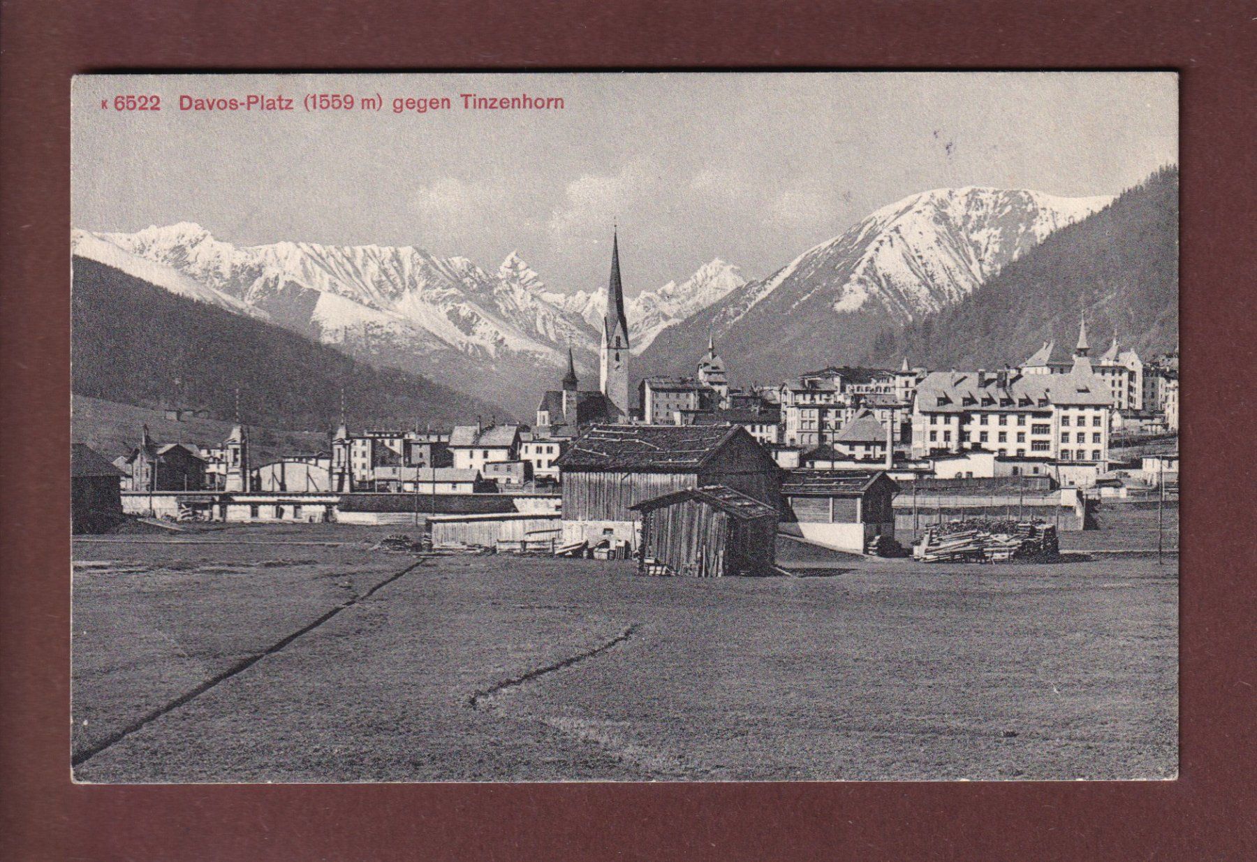 Cartoline postali: DAVOS-PLATZ - Tinzenhorn - 1911 – Usato da Pully venduto da nicecards