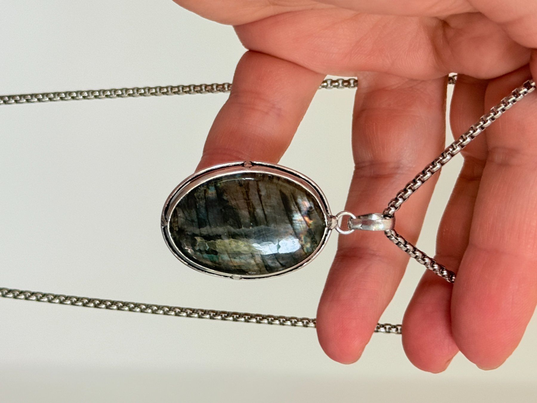 Catenine: Labradorite necklace – Nuovo e nell'imballaggio originale da Genève venduto da AGBERG 5