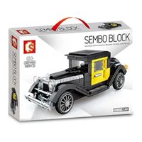 Klassischer Oldtimer Schwarz-Gelb