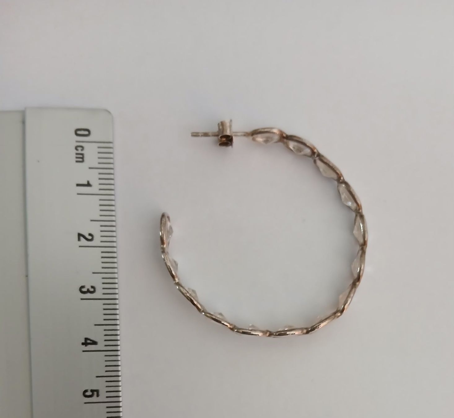 Orecchini pendenti & Orecchini a lobo: Orecchini placcati in argento con zirconia – Usato da Tesserete venduto da La-Fleur-De-Cerisier 5