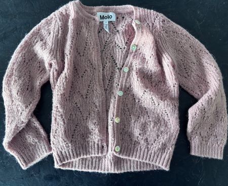 Molo Cardigan Rosa, Größe 98, Alpaka-Wollmischung 🎀