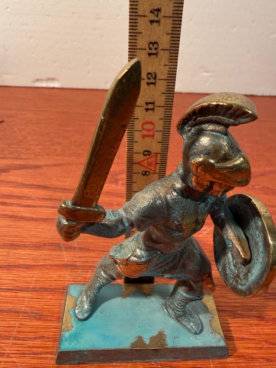 Statuette: Antique Bronze Roman Gladiator Statue - Unique Decoration – Usato da Lausanne venduto da vas_mbk2 5