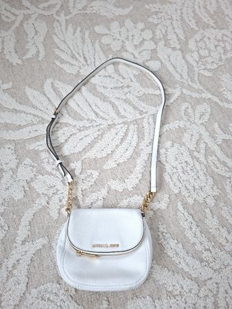 Michael Kors Umhängetasche weiss goldfarben Zustand sehr gut