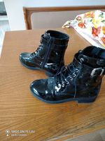 Hohe Damenschuhe, Graceland, Gr. 39, neu, schwarz hochglanz
