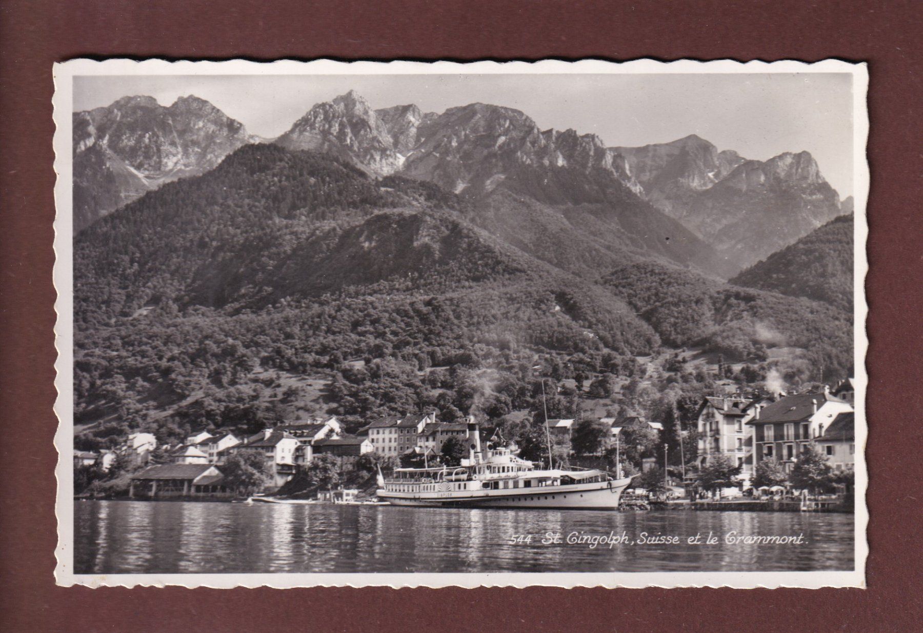 Cartoline postali: ST. GINGOLPH - Bateau CGN Simplon – Usato da Pully venduto da nicecards