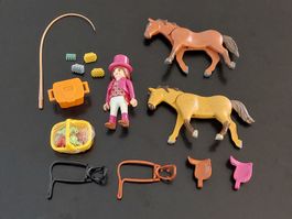 Playmobil 1 Reiterin 🏇 mit 2 Spirit  🐎