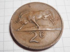 Südafrika  2 Cent, 1980
