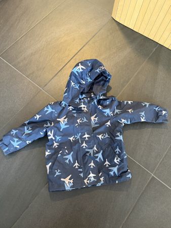 Übergangsjacke Kinder blau Flugzeuge 74/80 Tchibo
