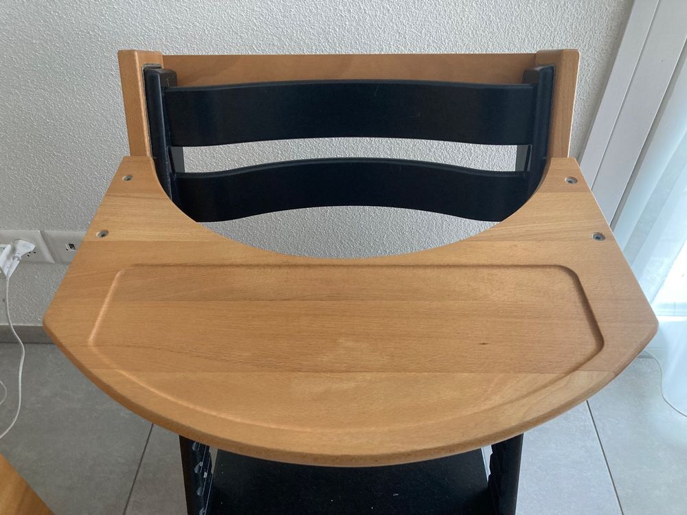 Tripp Trapp Tisch Treppy wie Tray zu Holzbügel und Babyset (Gebraucht ...