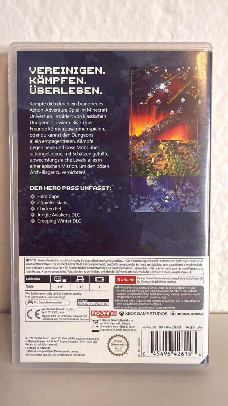 Jeux: Nintendo Switch Spiel Minecraft Dungeons Hero Edition  – D'occasion à Ehrendingen par lax21 1