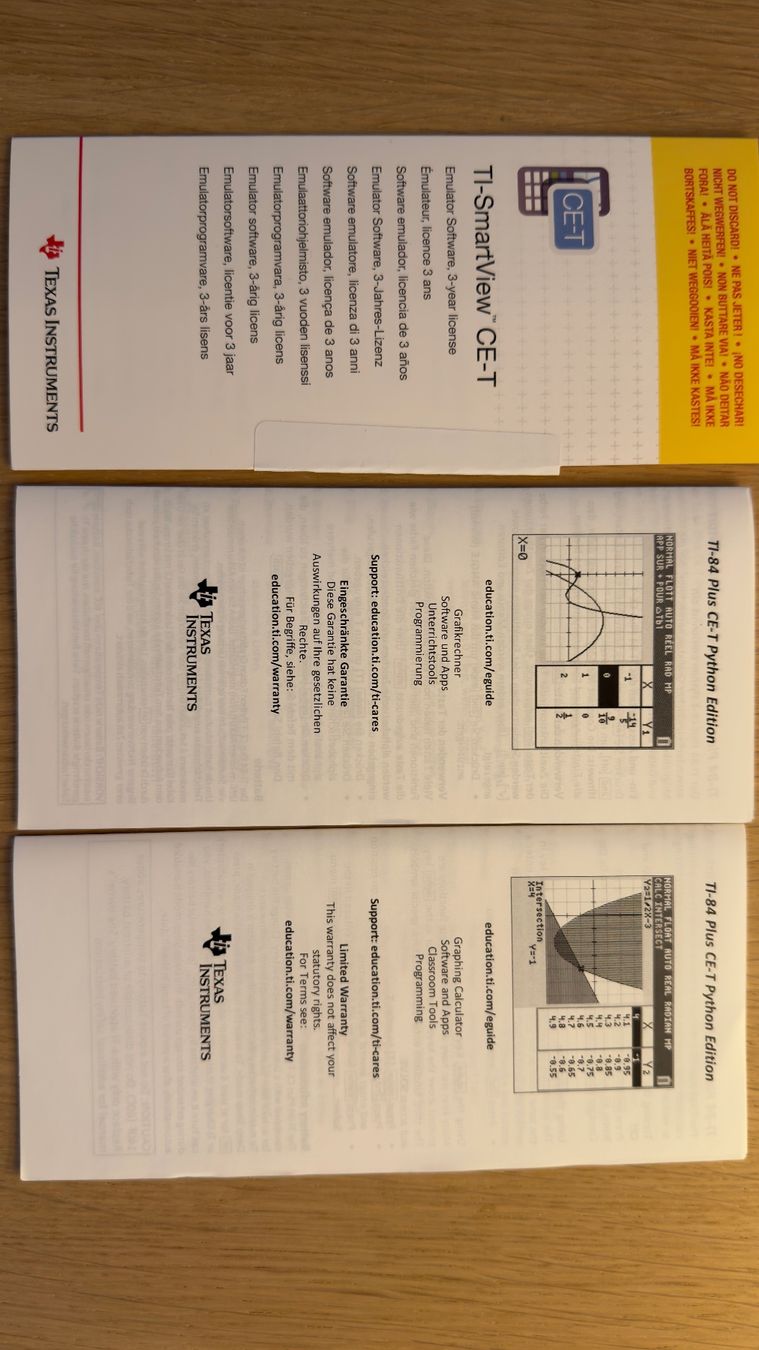 Texas Instruments Calcolatrici tascabili: Texas Instruments TI-84 Plus CE-T Python Edition – Nuovo (secondo la descrizione) da Neuenhof venduto da MagicBear57 6