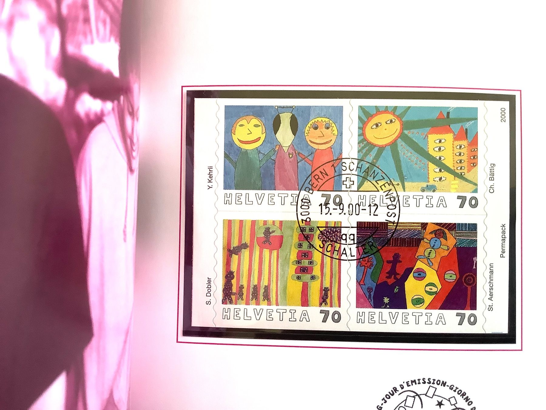 Tous les timbres: 2000 - Schweiz - Jahrbuch Ersttagsstempel Halbmond – Neuf (Voir description) à Liestal par Skunk02 5