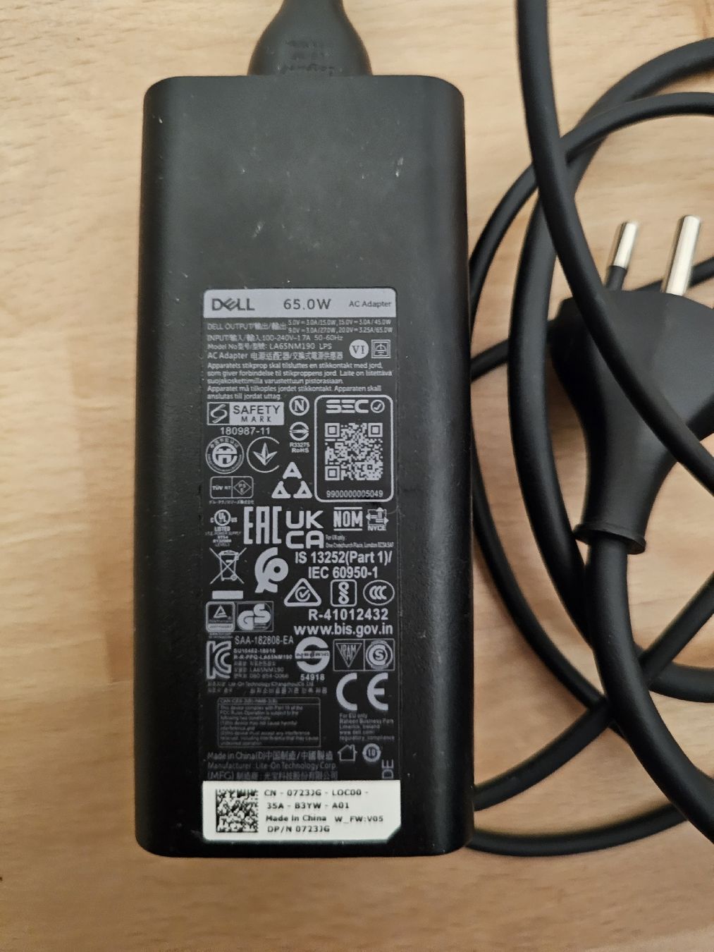 Dell Caricabatterie: Original Dell 65W USB-C Netzteil – Nuovo (secondo la descrizione) da Seuzach venduto da hwulf 1