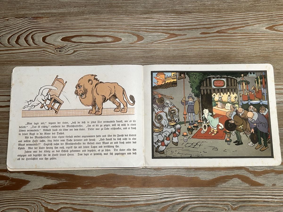 Bücher: Antikes Kinderbuch. Der gestiefelte Kater – Gebraucht aus Düdingen von Reconflo 5