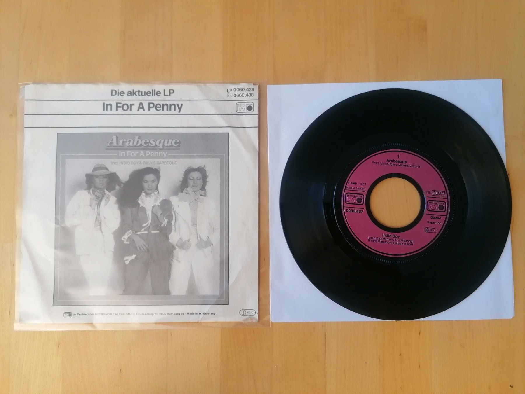 Dischi in vinile: Arabesque – Indio Boy – Usato da Emmenbrücke venduto da lamorak 1
