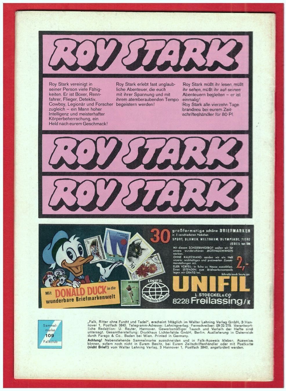 Comics: Falk Grossband Nr. 109 Original Lehning – Gebraucht aus Bern von Saxeton 1