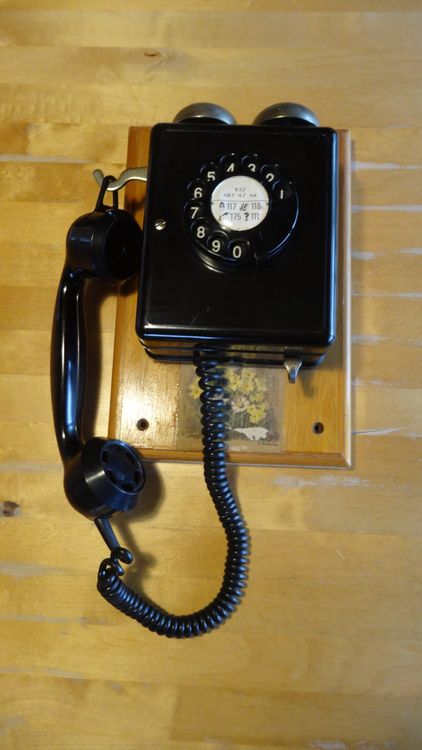 Siemens - Téléphone mural vintage en bakélite - Bakélite