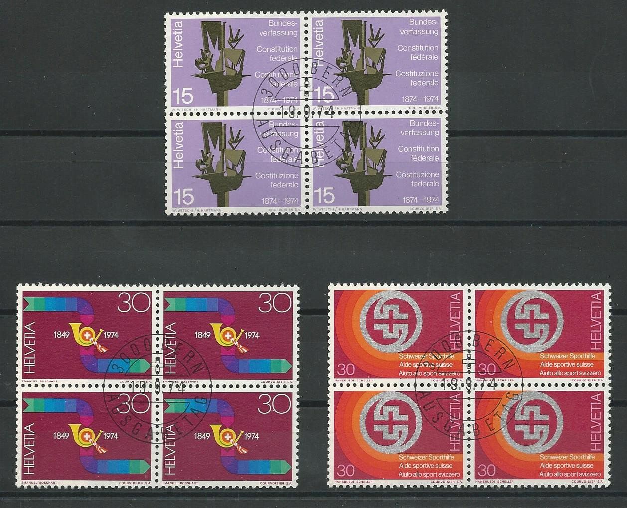 Tutti i francobolli: 1974 Nr. 558-560 ET – Usato da Basel venduto da Melphi
