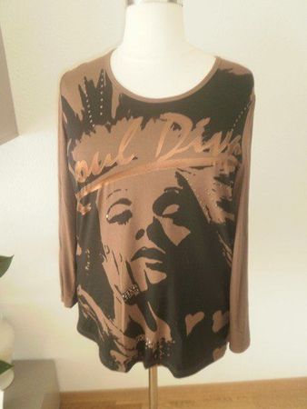 T-shirt brun T. 46, 48 et 50