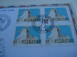 Marke Stephan Eicher 2005, FDC Einzel + 4erblock, 2 Bel